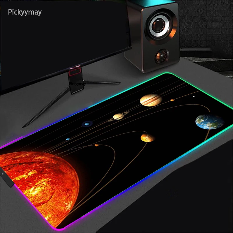 LED Light Gaming Mouse Pad RGB Solar System Planet Large Keyboard Carpet Rubber Computer Universe Space Desk Mats Game Mousepad
LED Light Gaming Mouse Pad RGB Solar System Planet Large Keyboard Carpet Rubber Computer Universe Space Desk Mats Game Mousepad