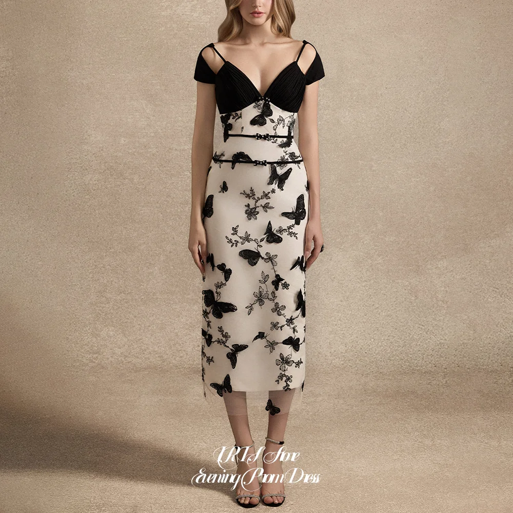 IRIS Elegant Romantic Prom Dress Customized for Women Off-Shoulder Butterfly Applique Midi Sheath Gown for Holiday 2026
IRIS Elegant Romantic Prom Dress Customized for Women Off-Shoulder Butterfly Applique Midi Sheath Gown for Holiday 2026