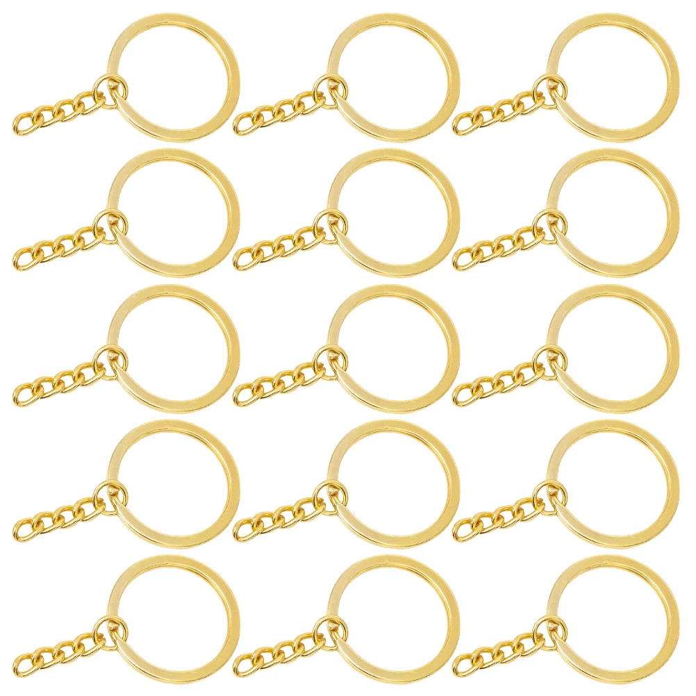 100pcs Gold Plated Flat Chain Key Rings DIY Pendant Accessories Split Circular Keys Organization Jewelry Parts
100pcs Gold Plated Flat Chain Key Rings DIY Pendant Accessories Split Circular Keys Organization Jewelry Parts
