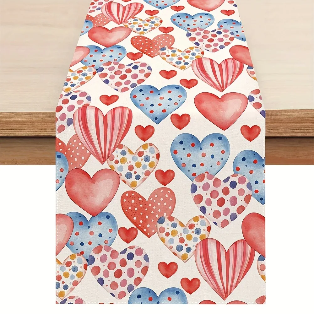 Valentine's Day colorful heart-shaped table flag, seasonal Valentine's Day spring and summer kitchen table decoration, suitable
Valentine's Day colorful heart-shaped table flag, seasonal Valentine's Day spring and summer kitchen table decoration, suitable