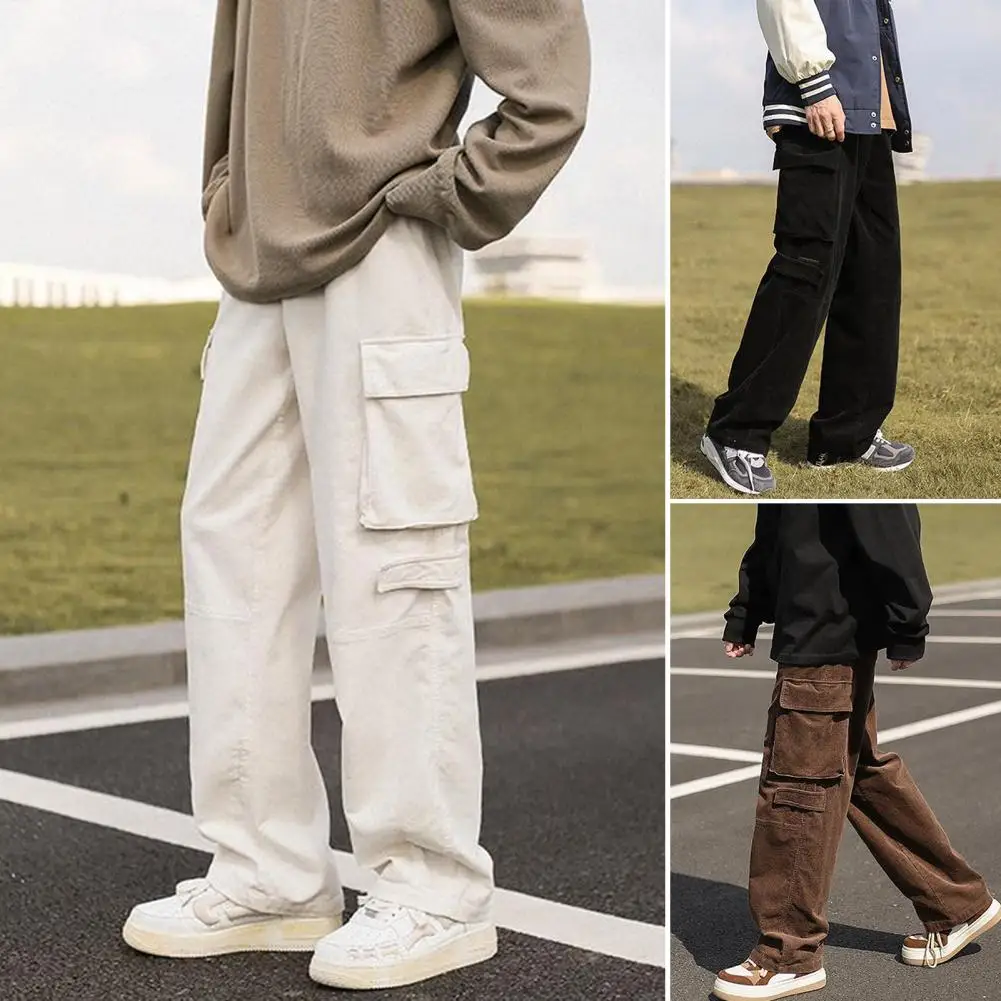 Joggers Pants Straight Temperament Dressing Mid Rise Wide Leg Joggers Pants Men Pants for Daily Wear
Joggers Pants Straight Temperament Dressing Mid Rise Wide Leg Joggers Pants Men Pants for Daily Wear