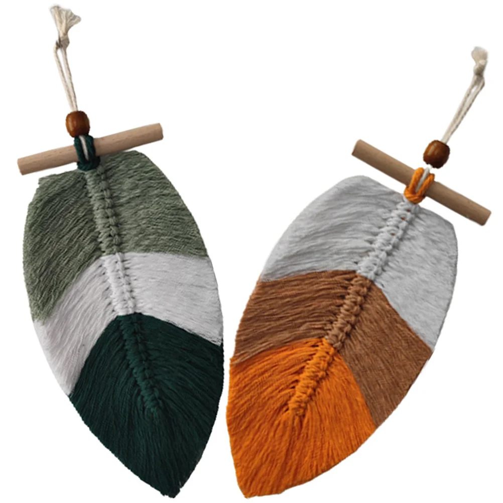 2 Pcs Decorate Handicraft Pendant Tapestries Macrame Cotton Thread Wall Hanging Leaf
2 Pcs Decorate Handicraft Pendant Tapestries Macrame Cotton Thread Wall Hanging Leaf