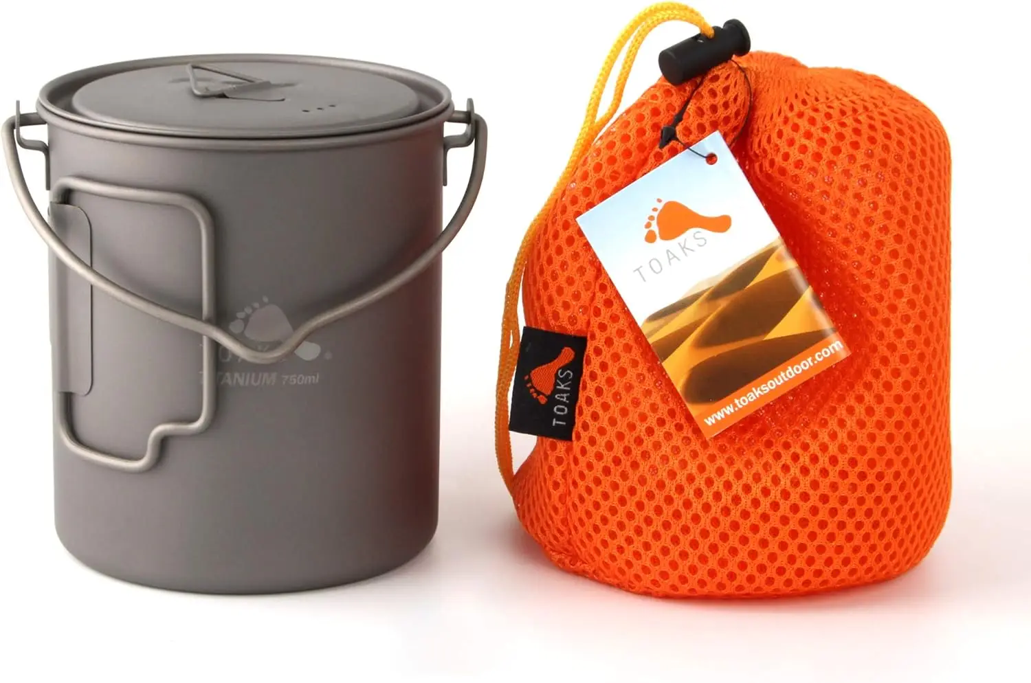 Ultralight Titanium 750ml Pot with Bail Handle for Camping and Backpacking Cookware
Ultralight Titanium 750ml Pot with Bail Handle for Camping and Backpacking Cookware