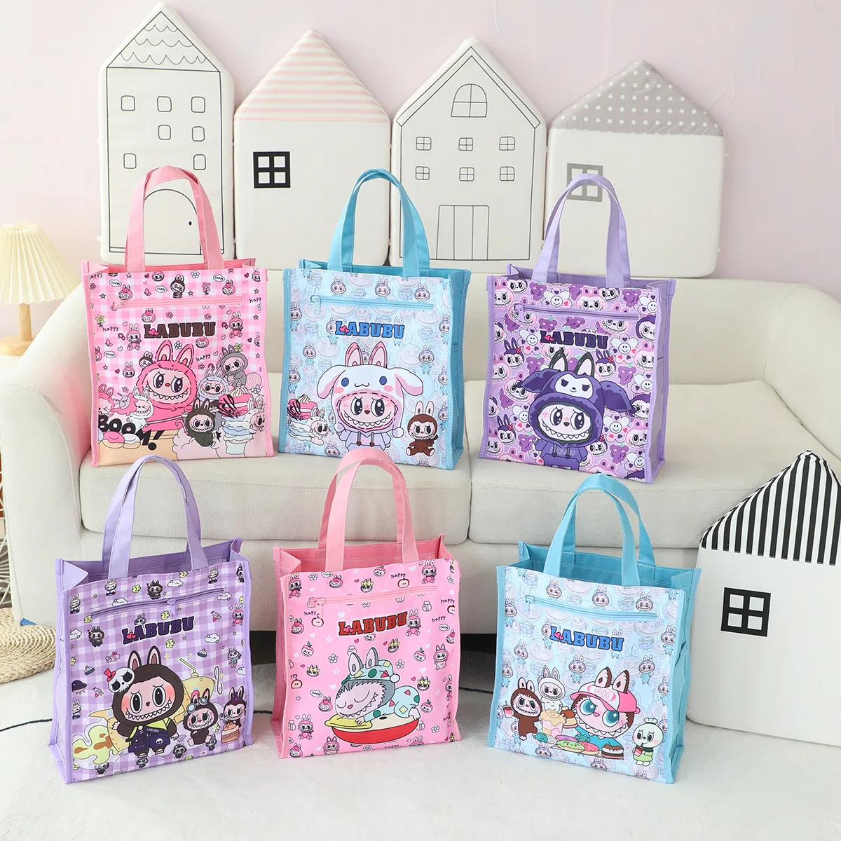 New Labubu Zipper Bag Hildren Large Capacity Handbag Cute Cartoon Shopping Tote Document Storage Bag Student Shoulder Bag Gift
New Labubu Zipper Bag Hildren Large Capacity Handbag Cute Cartoon Shopping Tote Document Storage Bag Student Shoulder Bag Gift
