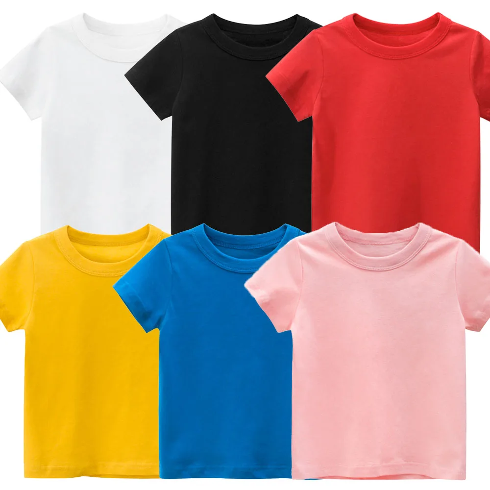 Children's Clothing T-Shirt Solid Color Diy Handmade Summer Fashion Simple Daily Leisure Neutral New Cotton No Pattern Sports
Children's Clothing T-Shirt Solid Color Diy Handmade Summer Fashion Simple Daily Leisure Neutral New Cotton No Pattern Sports