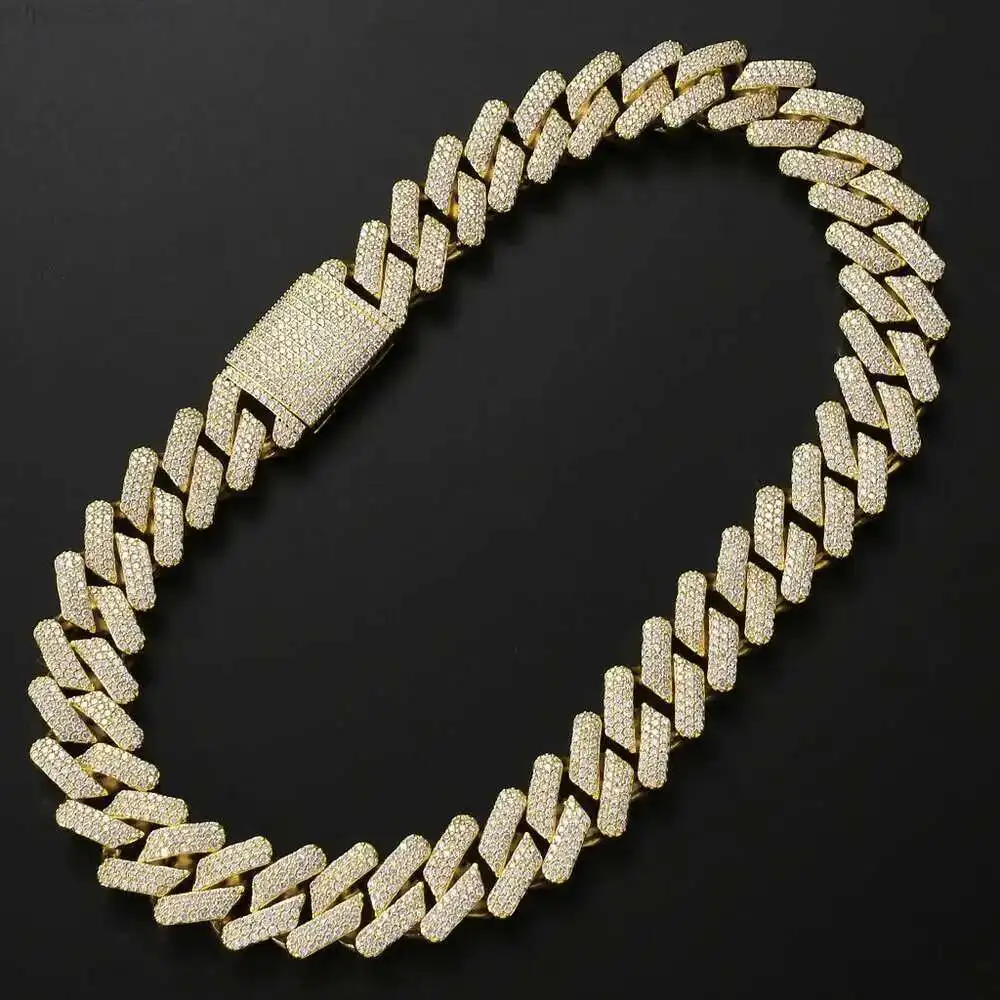 Men Hip Hop Jewelry 20mm Cuban Chain Necklace Gold Plated Iced Out Cz Prong Cuban Link Chain Necklace Diamond Cuban Chain
Men Hip Hop Jewelry 20mm Cuban Chain Necklace Gold Plated Iced Out Cz Prong Cuban Link Chain Necklace Diamond Cuban Chain