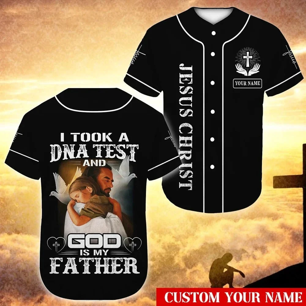 Custom Name Jesus Baseball Jersey Templar Cross God Is My Father Dove Graphic Short Sleeve Button Up Daily Streetwear Sport Tees
Custom Name Jesus Baseball Jersey Templar Cross God Is My Father Dove Graphic Short Sleeve Button Up Daily Streetwear Sport Tees