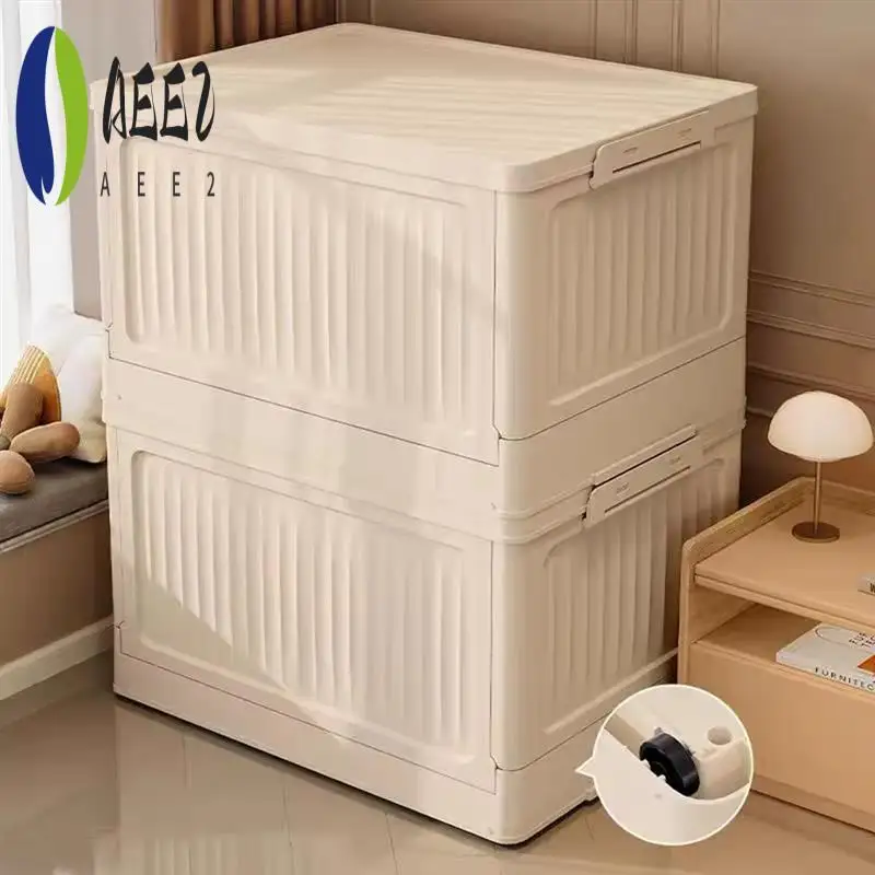 AEE2-Large Capacity Folding Storage Box With Pulley - Stackable Plastic Organizer With Lid, Portable Container For Home
AEE2-Large Capacity Folding Storage Box With Pulley - Stackable Plastic Organizer With Lid, Portable Container For Home