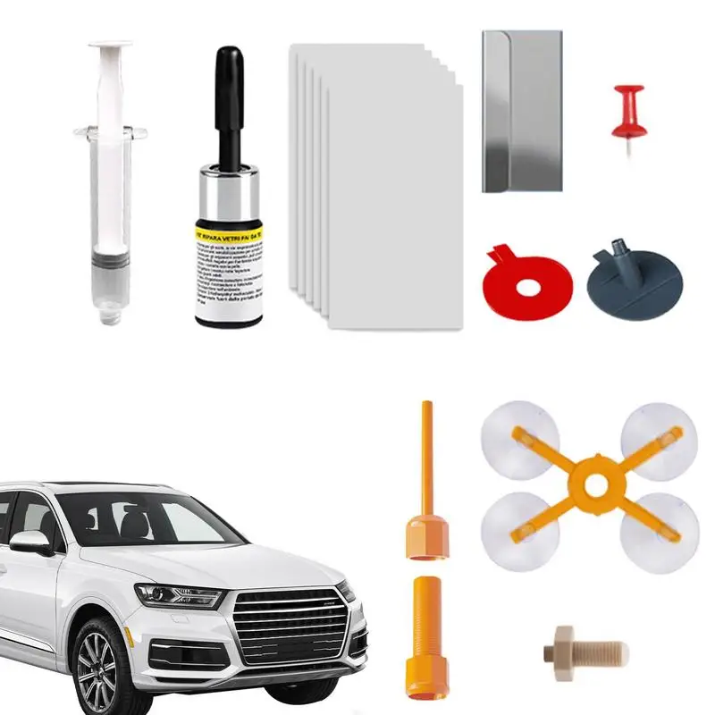 Glass Repair Kit Liquid Automotive Glass Chips Fixing Kit Car Windshield Repair Kit For Fixing Cracks Chips Nicks Crescents
Glass Repair Kit Liquid Automotive Glass Chips Fixing Kit Car Windshield Repair Kit For Fixing Cracks Chips Nicks Crescents