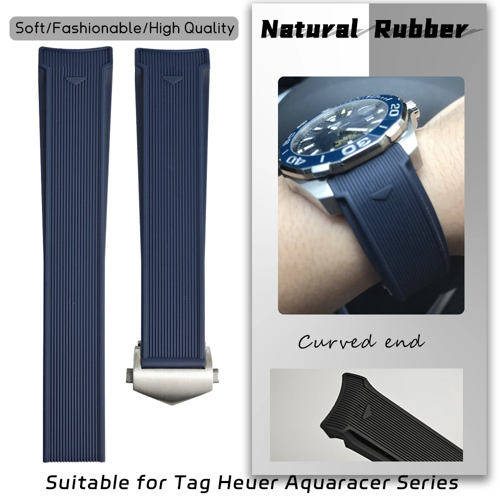 Natural Rubber Watch Strap 21mm 22mm for TAG HEUER 43mm WAY Aquaracer Calibre 5 300 500 41mm 20mm Waterproof Silicone Watchband
Natural Rubber Watch Strap 21mm 22mm for TAG HEUER 43mm WAY Aquaracer Calibre 5 300 500 41mm 20mm Waterproof Silicone Watchband