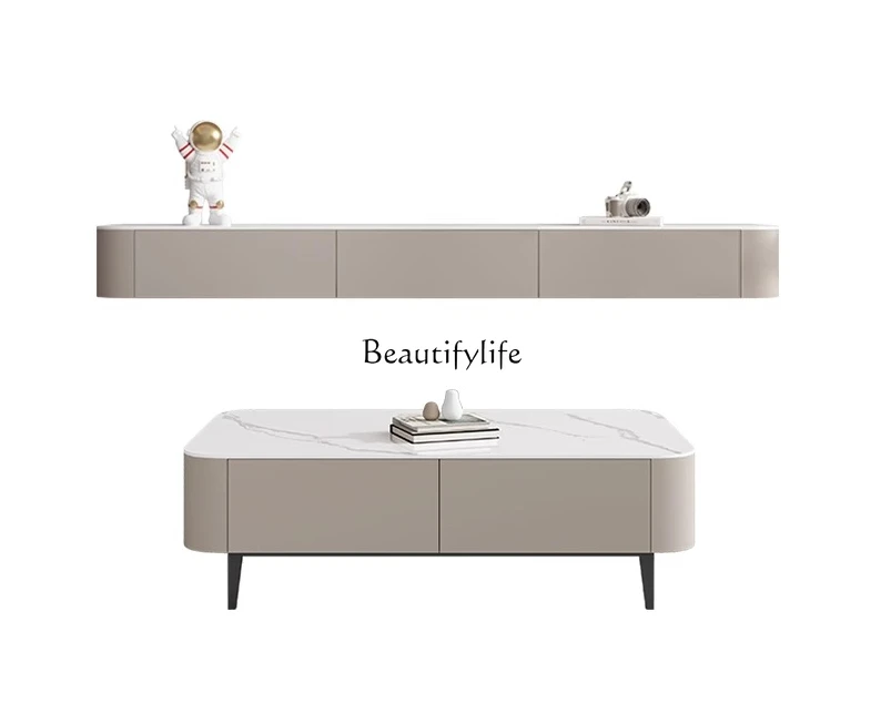 Home rock slab suspended TV cabinet living room home coffee table combination suspended TV cabinet
Home rock slab suspended TV cabinet living room home coffee table combination suspended TV cabinet