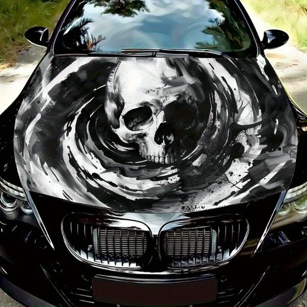 A skull in a whirlpool Car hood packaging sticker, PVC material, self-adhesive waterproof, anti-slip paint, car exterior decorat
A skull in a whirlpool Car hood packaging sticker, PVC material, self-adhesive waterproof, anti-slip paint, car exterior decorat