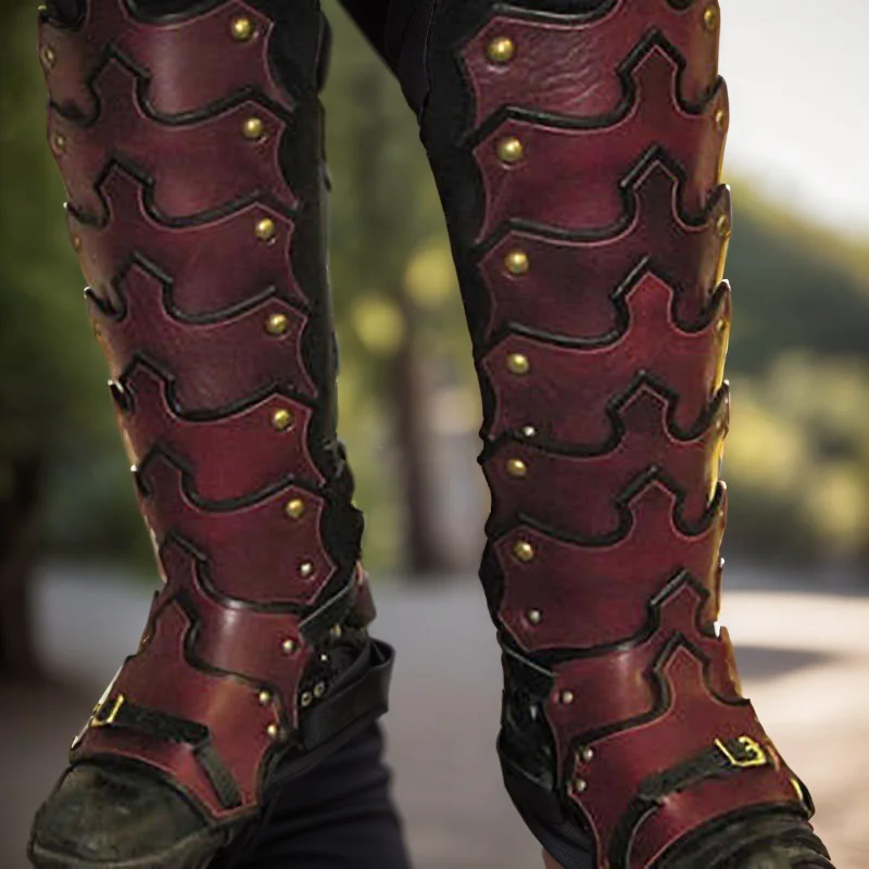 Medieval Renaissance PU Leather Leg Shin Guards Viking Knight Warrior Boot Shoe Cover Greave Kit Cosplay Costume Accessory Larp
Medieval Renaissance PU Leather Leg Shin Guards Viking Knight Warrior Boot Shoe Cover Greave Kit Cosplay Costume Accessory Larp