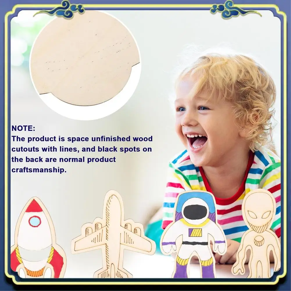 A56P-108 Pieces Outer Space Crafts Unfinished Wooden Cutouts Space Themed Favor Astronaut DIY Wood Painting Art Project
A56P-108 Pieces Outer Space Crafts Unfinished Wooden Cutouts Space Themed Favor Astronaut DIY Wood Painting Art Project