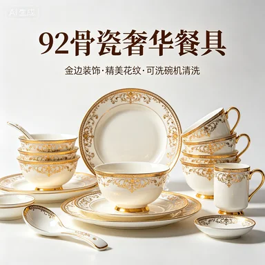 92 bone china luxury style gold decoration beautiful pattern dishwasher safety tableware
92 bone china luxury style gold decoration beautiful pattern dishwasher safety tableware