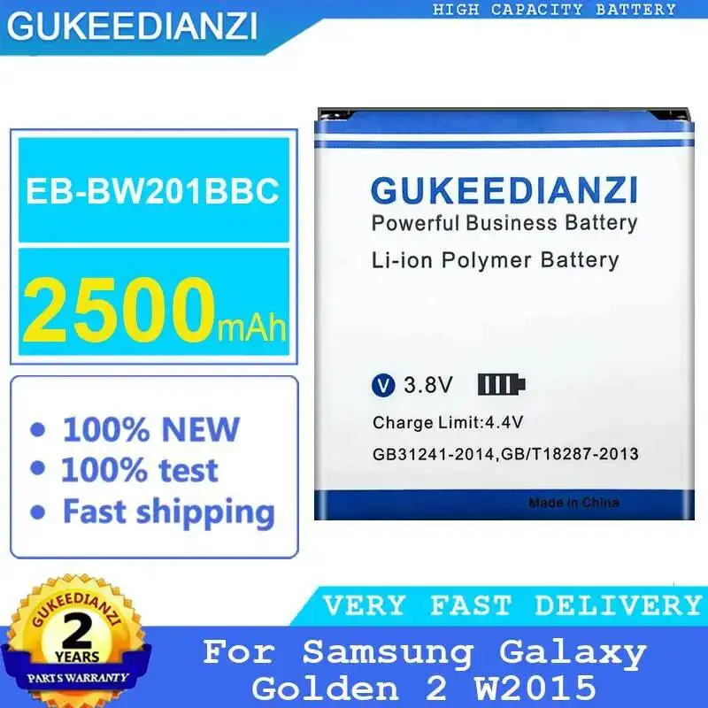 Mobile Phone Battery EB-BW201BBC 2500mAh For Samsung Galaxy Golden 2 W2015 Safe
Mobile Phone Battery EB-BW201BBC 2500mAh For Samsung Galaxy Golden 2 W2015 Safe