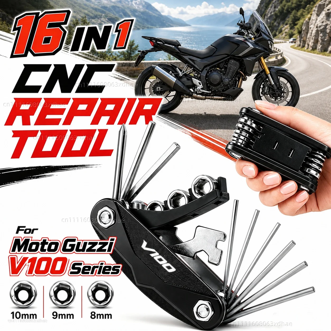 For Moto Guzzi V100 Series 2022-2024 Touring Motorcycle Tool Repair Kit Multifunctional Screwdriver Wrench Hex Key Set
For Moto Guzzi V100 Series 2022-2024 Touring Motorcycle Tool Repair Kit Multifunctional Screwdriver Wrench Hex Key Set