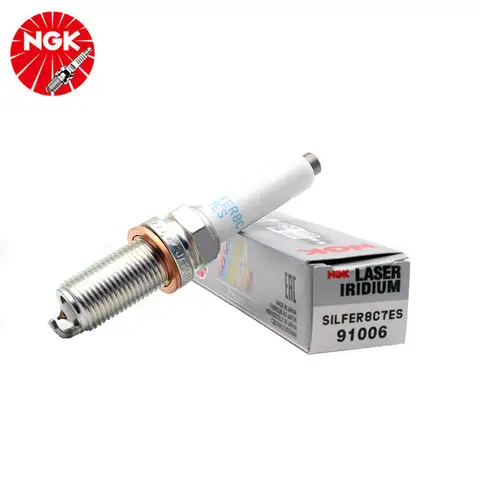 NGK SILFER8C7ES 94712 Laser Iridium High Ignitability Spark Plug for Audi A3 A4 A5 A6 A8 Q5 RS3 RS7 S6 S7 S8 TT Macan Atlas GTI
