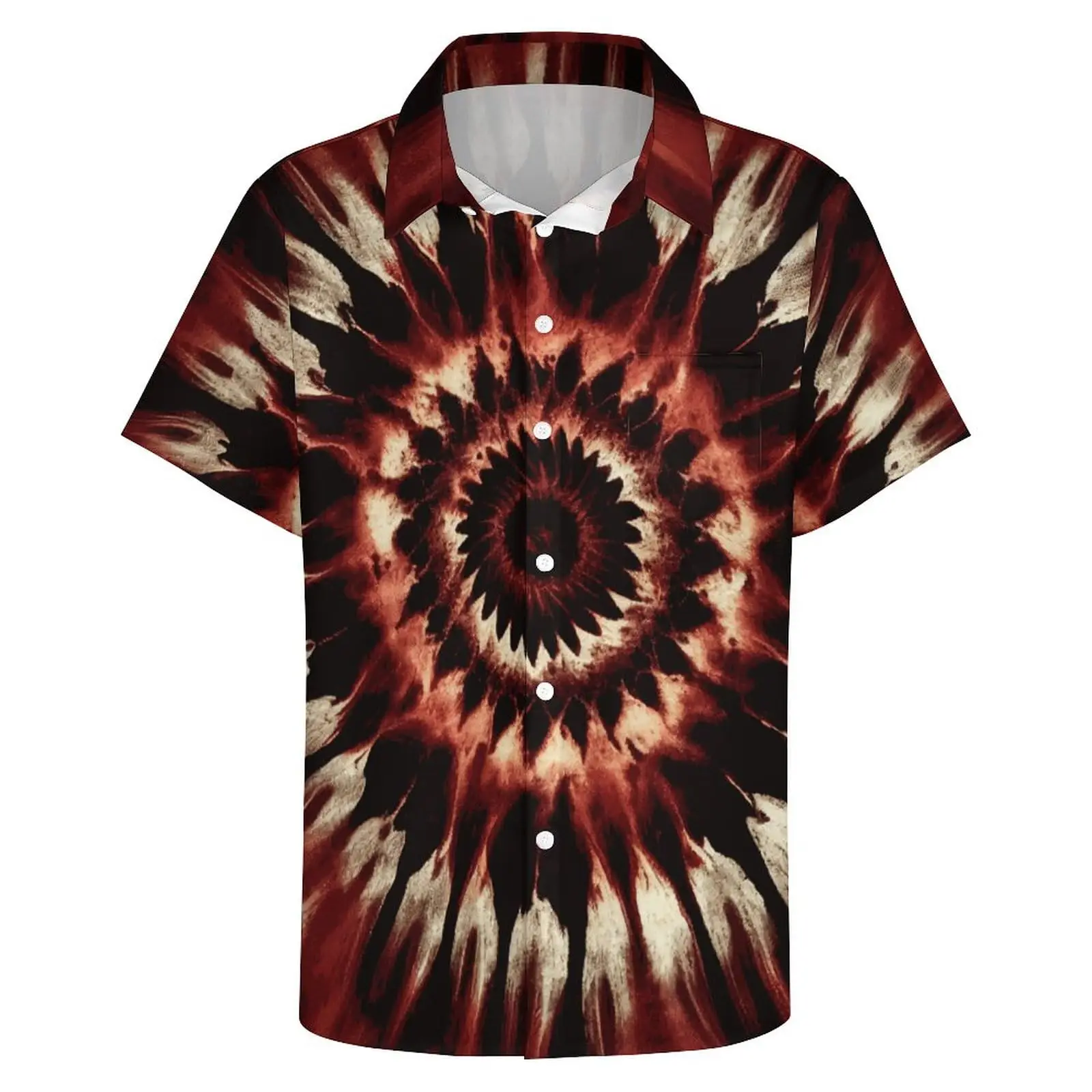 BHRIWRPY Men's Tropical Tie-Dye Shirt – Colorful Rainbow Print Short Sleeve Hawaiian Shirt
BHRIWRPY Men's Tropical Tie-Dye Shirt – Colorful Rainbow Print Short Sleeve Hawaiian Shirt