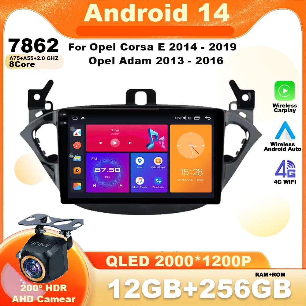 Android 14 For Opel Corsa E 2014 - 2019 Opel Adam 2013 - 2016 Car Auto Radio Stereo Head Unit Multimedia Player GPS Navigation
Android 14 For Opel Corsa E 2014 - 2019 Opel Adam 2013 - 2016 Car Auto Radio Stereo Head Unit Multimedia Player GPS Navigation