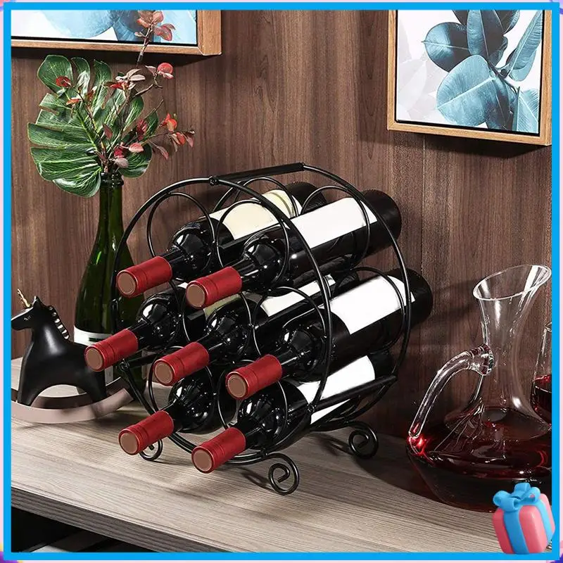 Discount-Wine Holder Wine Cellar Holder Shelf Metal Design 7 Bottles For Kitchen Dining Room Bar
Discount-Wine Holder Wine Cellar Holder Shelf Metal Design 7 Bottles For Kitchen Dining Room Bar
