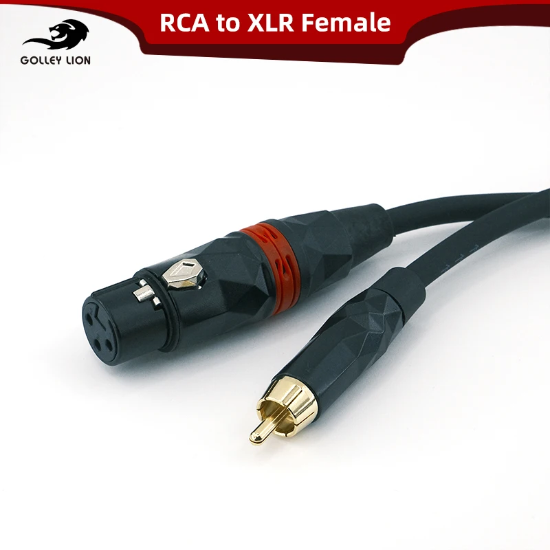 GOLLEY LION Female XLR to RCA Cable, Heavy Duty XLR Female to RCA Male Mono Audio Connection Cable
GOLLEY LION Female XLR to RCA Cable, Heavy Duty XLR Female to RCA Male Mono Audio Connection Cable