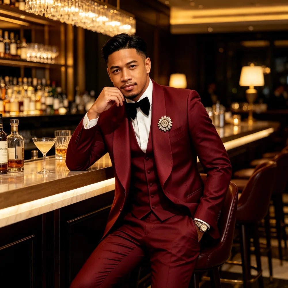 Men's Slim Fit Premium Gentleman Suit Soft Non-Iron Lightweight Formal Wear for Business Meetings Weddings Parties Proms
Men's Slim Fit Premium Gentleman Suit Soft Non-Iron Lightweight Formal Wear for Business Meetings Weddings Parties Proms