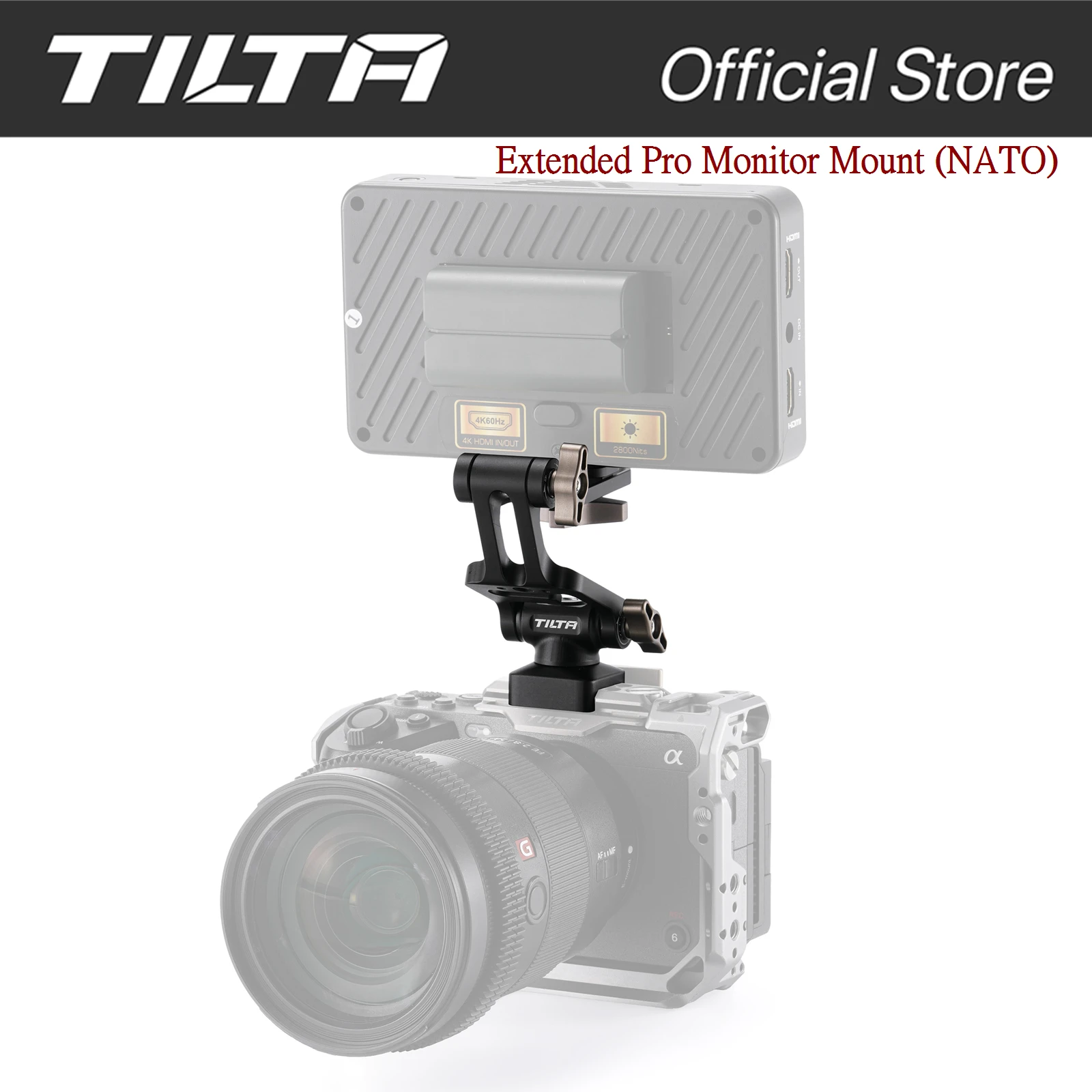 TILTA Extended Pro Monitor Mount (NATO) TA-EMM-NATO-B with NATO Rail Photography Accessories
TILTA Extended Pro Monitor Mount (NATO) TA-EMM-NATO-B with NATO Rail Photography Accessories