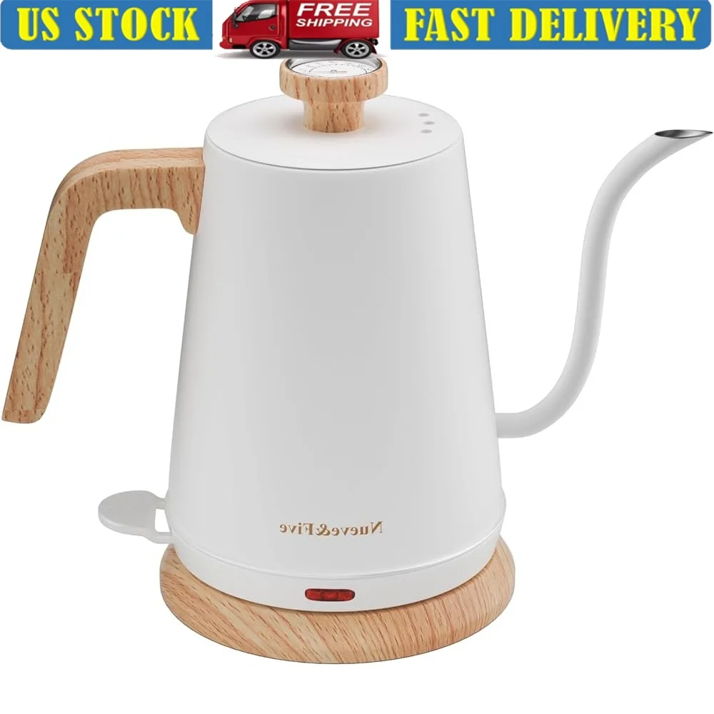 Gooseneck Electric Kettle with Thermometer Auto Shut-Off 1000W Stainless Steel Quick Boil Hot Water Kettle Tea Coffee
Gooseneck Electric Kettle with Thermometer Auto Shut-Off 1000W Stainless Steel Quick Boil Hot Water Kettle Tea Coffee
