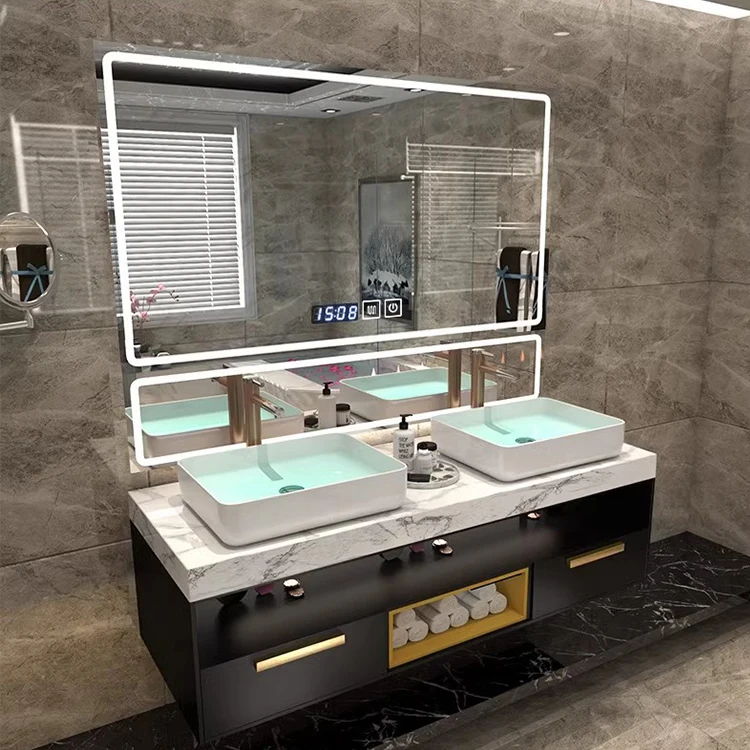 #@Luxury Modern Large Smart Led Backlight Mirror Cabinet Ceramic Sink Bathroom Vanities
#@Luxury Modern Large Smart Led Backlight Mirror Cabinet Ceramic Sink Bathroom Vanities