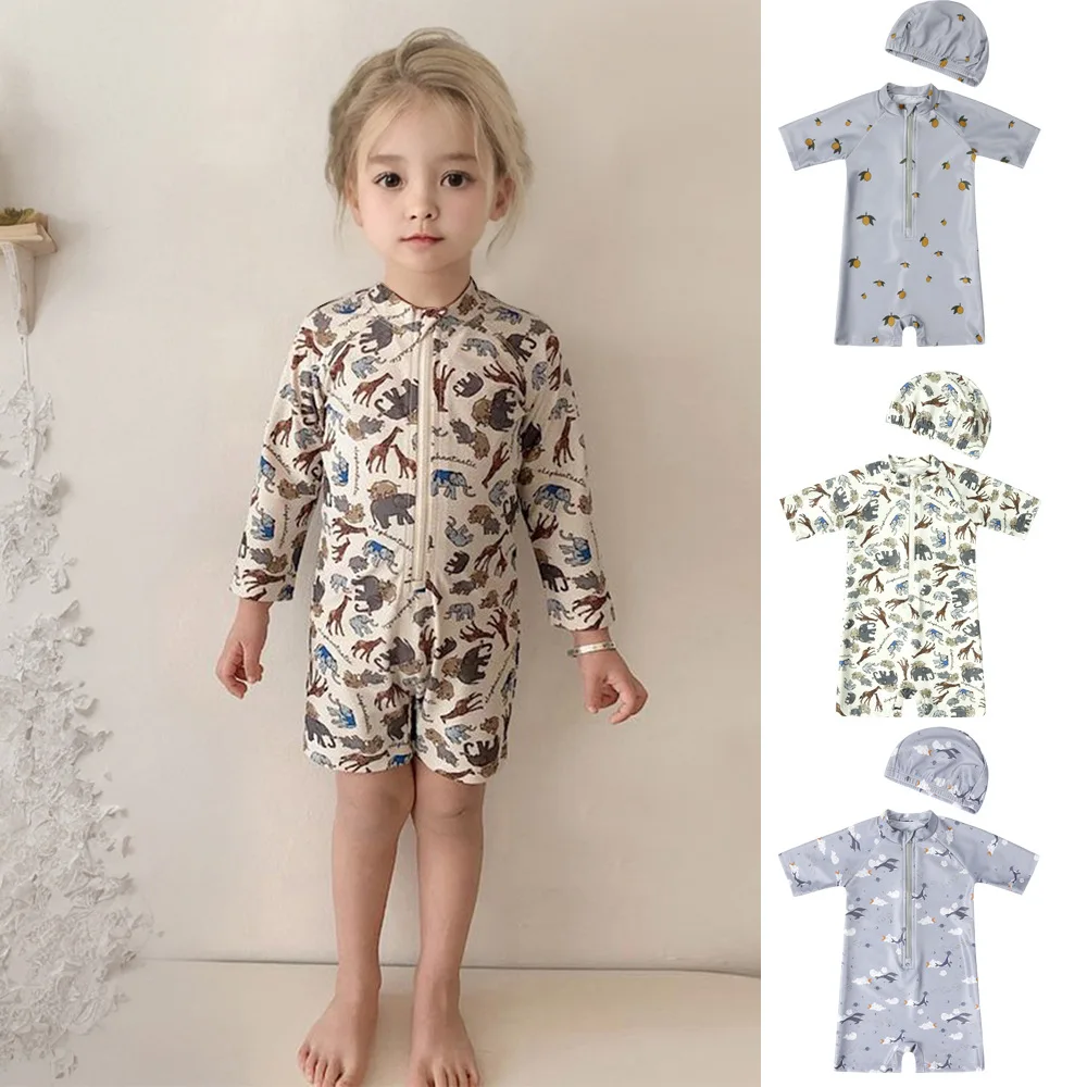 PearlPaddlers Male Baby One-piece Swimsuit Summer Children's Quick-drying Sunscreen Swimsuit Girls Long-sleeved Baby Swimsuit
PearlPaddlers Male Baby One-piece Swimsuit Summer Children's Quick-drying Sunscreen Swimsuit Girls Long-sleeved Baby Swimsuit