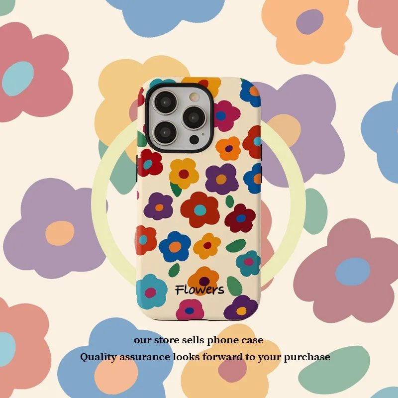 Summer Colorful Flowers Phone Case for IPHONE 16 15 PROMAX 14 13 12 11 16Plus Acrylic TPU Two in One Magnetic Mobile Phone Cases 
Summer Colorful Flowers Phone Case for IPHONE 16 15 PROMAX 14 13 12 11 16Plus Acrylic TPU Two in One Magnetic Mobile Phone Cases