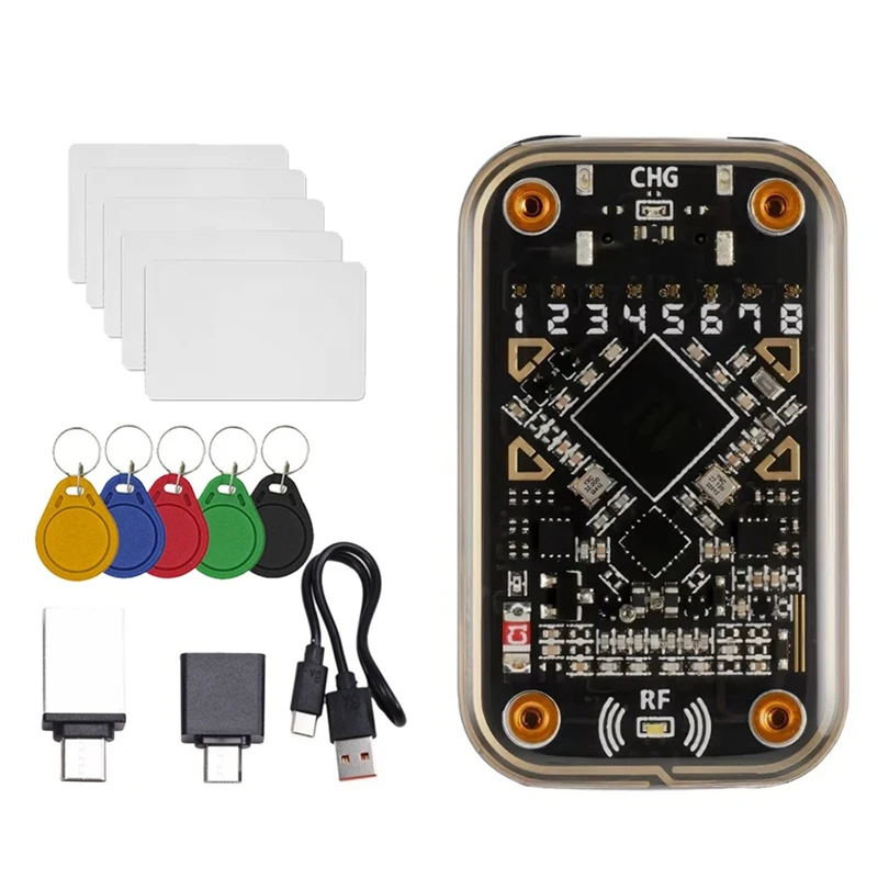 Эмулятор смарт-карт Chameleon Ultra, RFID-считыватель смарт-чипов + брелок 5XCUID, совместимый с карт 5XUID для чтения NFC
Эмулятор смарт-карт Chameleon Ultra, RFID-считыватель смарт-чипов + брелок 5XCUID, совместимый с карт 5XUID для чтения NFC