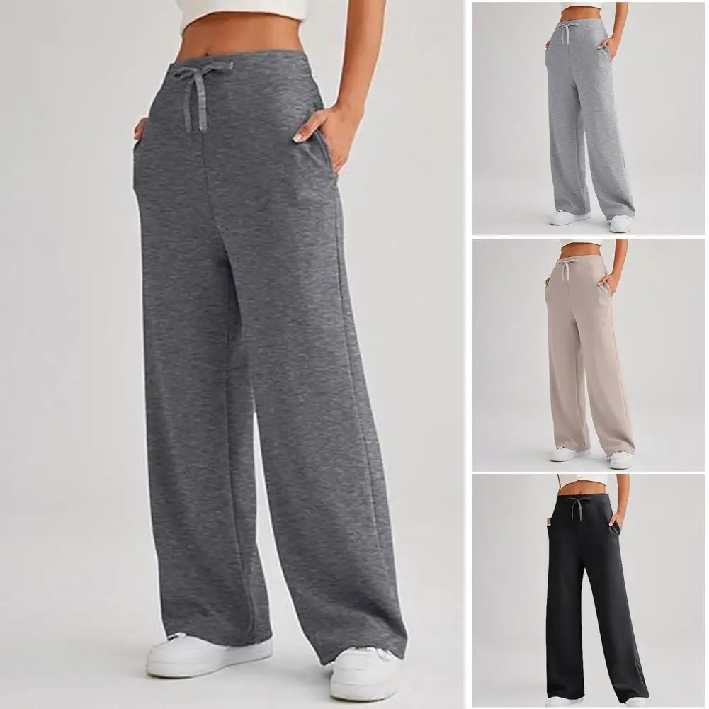 Women Pants High Elastic Waist Wide Leg Pants Loose Casual Drawstring Full Length Lady Yoga Jogging Sweatpants Long Trousers
Women Pants High Elastic Waist Wide Leg Pants Loose Casual Drawstring Full Length Lady Yoga Jogging Sweatpants Long Trousers