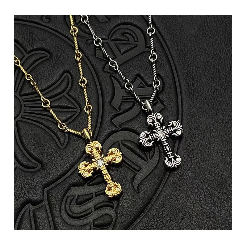 Trendy Thai Silver Gold Plated Flame Cross Diamond Necklace Sweater Chain Premium Autumn and Winter Accessories
Trendy Thai Silver Gold Plated Flame Cross Diamond Necklace Sweater Chain Premium Autumn and Winter Accessories