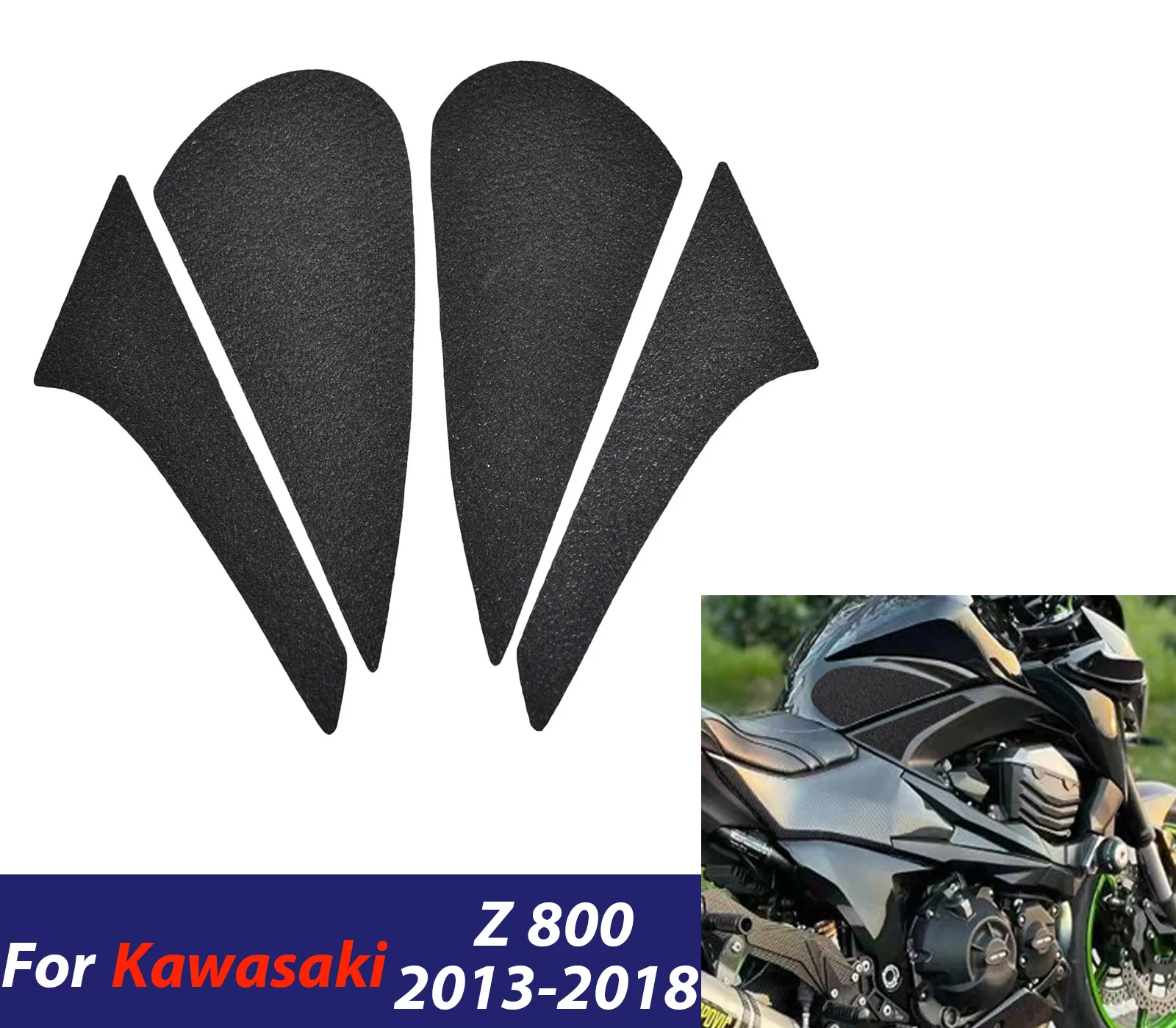 For Kawasaki Z 800 2013-2018 Motorcycle Non-slip Decal Gas Knee Grip Tank Pad Protector Sticker Side Tank Traction Pad
For Kawasaki Z 800 2013-2018 Motorcycle Non-slip Decal Gas Knee Grip Tank Pad Protector Sticker Side Tank Traction Pad