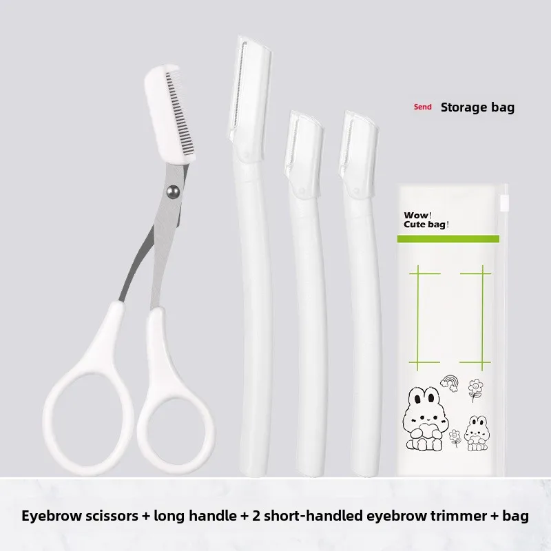 4-piece Eyebrow Trimmer Set Scissors Tweezers Eyebrow Razor Scraping Eyebrow Comb Razor Eyebrow Clip Makeup Tools Sets
4-piece Eyebrow Trimmer Set Scissors Tweezers Eyebrow Razor Scraping Eyebrow Comb Razor Eyebrow Clip Makeup Tools Sets