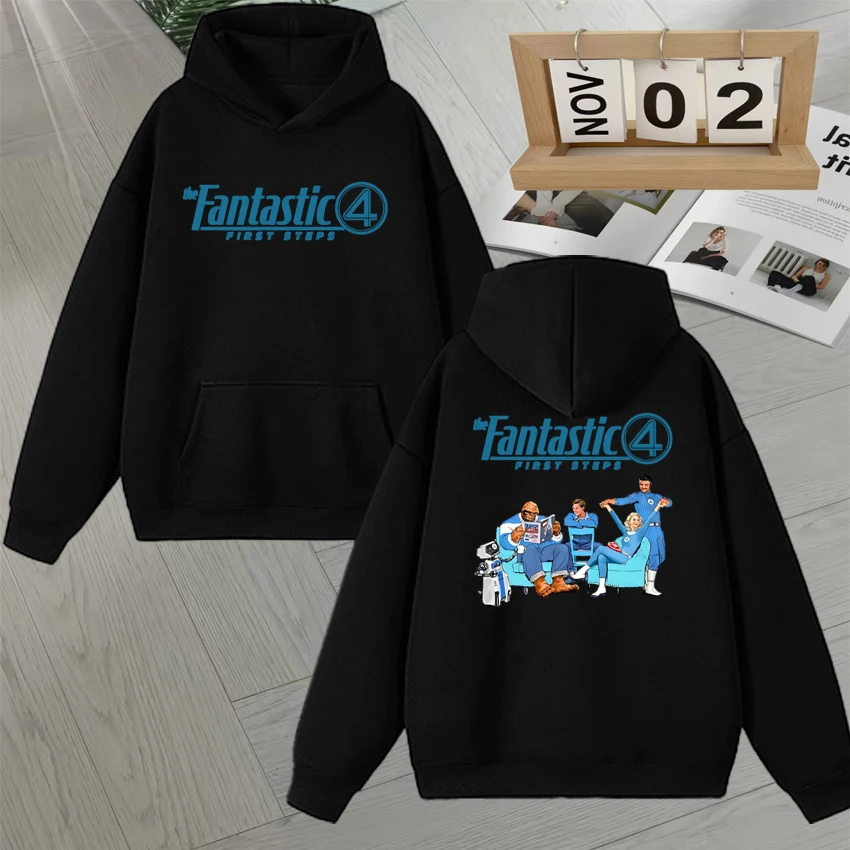 2025 Fashion The Fantastic Four First Steps Double Sided Print Hoodie Long sleeve Men Women Fleece Long sleeve Sweatshirt Unisex
2025 Fashion The Fantastic Four First Steps Double Sided Print Hoodie Long sleeve Men Women Fleece Long sleeve Sweatshirt Unisex