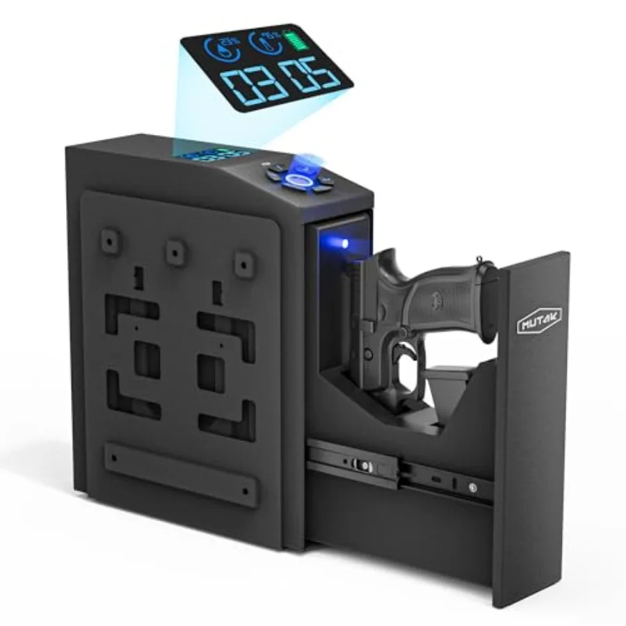 Биометрический сейф для пистолета с ЖК-экраном для прикроватной тумбочки, стола, кровати, грузовика - сейф для пистолета с автоматической раздвижной дверью
Биометрический сейф для пистолета с ЖК-экраном для прикроватной тумбочки, стола, кровати, грузовика - сейф для пистолета с автоматической раздвижной дверью