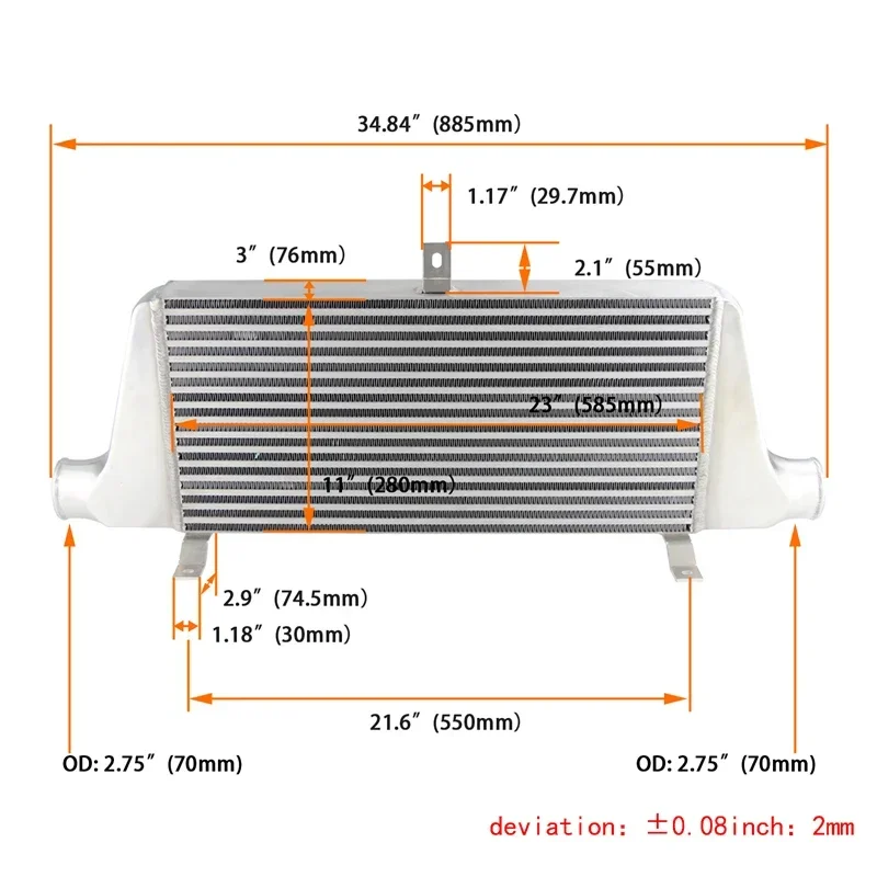 Polished Tuning Front Aluminum Intercooler Fits For 1993-2002 Nissan Silvia S14 S15 SR20DET
Polished Tuning Front Aluminum Intercooler Fits For 1993-2002 Nissan Silvia S14 S15 SR20DET