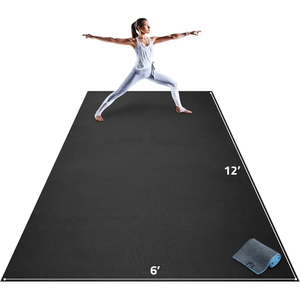 Extra Large Yoga Mat–12'x6'x8mm Extra Thick&Ultra Comfortable,Non-Slip Barefoot Exercise Mat–Works Greaton Any Floor for Stretch
Extra Large Yoga Mat–12'x6'x8mm Extra Thick&Ultra Comfortable,Non-Slip Barefoot Exercise Mat–Works Greaton Any Floor for Stretch