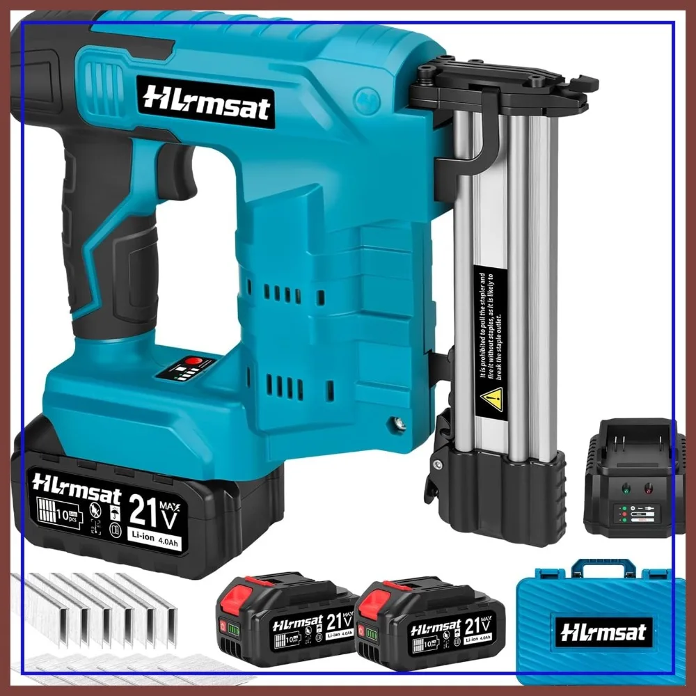 18 Gauge Cordless Brad Nailer, 2-In-1 Brushless Nail Gun & Staple Gun with 2×4.0Ah Battery, 1200Pcs Nails for Woodworking DIY
18 Gauge Cordless Brad Nailer, 2-In-1 Brushless Nail Gun & Staple Gun with 2×4.0Ah Battery, 1200Pcs Nails for Woodworking DIY