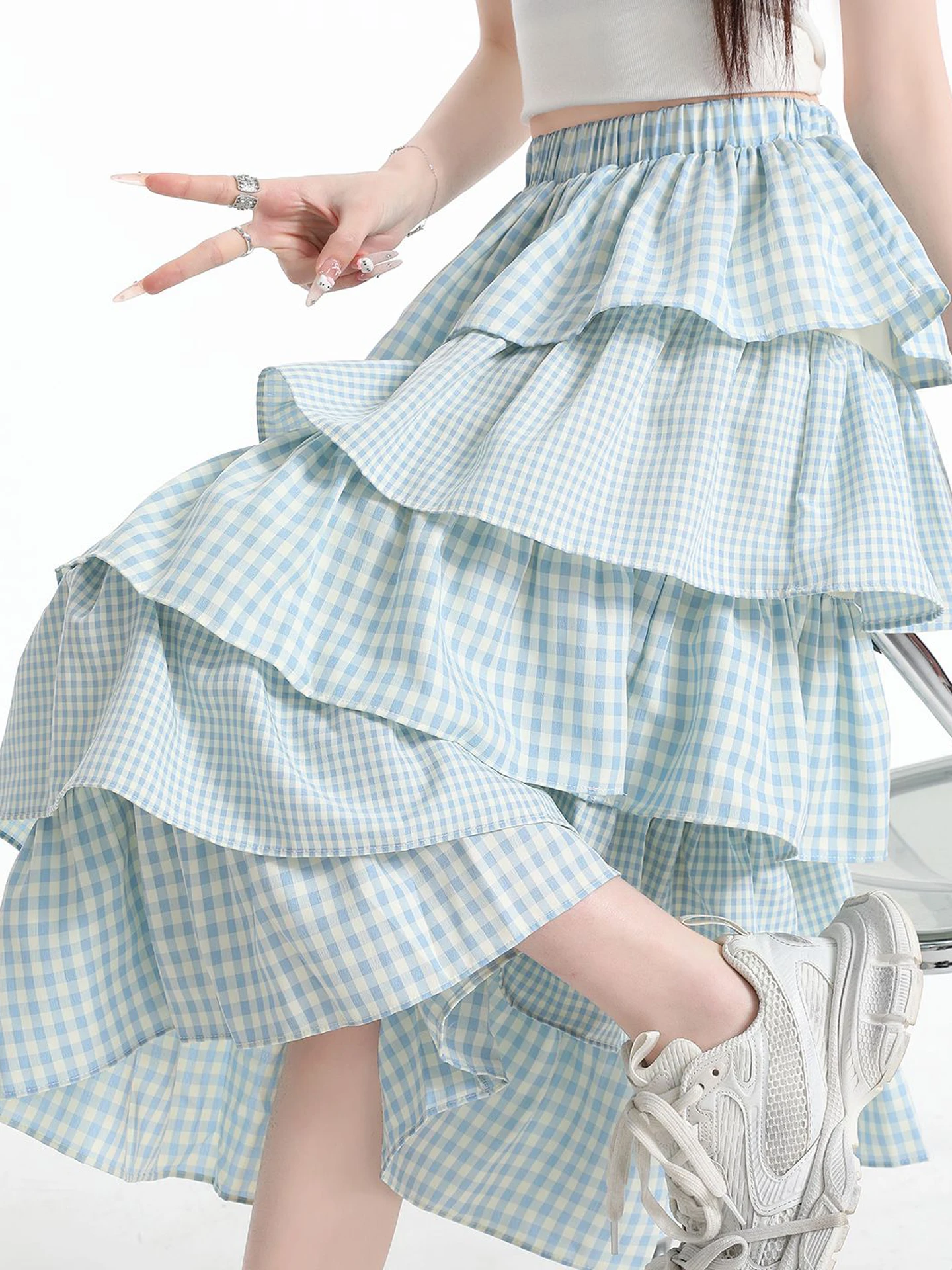 High Waist Plaid Cake Skirt Women's Summer 2026 New Style Midi Puffy Hem A-Line Umbrella Skirt Korean Style Daily Wear
High Waist Plaid Cake Skirt Women's Summer 2026 New Style Midi Puffy Hem A-Line Umbrella Skirt Korean Style Daily Wear