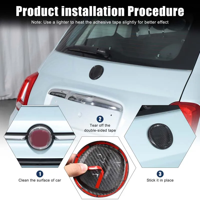For Fiat 500 2016-2025 Real Carbon Fiber Car Front Rear Car Logo Emblem Badge Ring Cover Trim Car Upgrade Accessories
For Fiat 500 2016-2025 Real Carbon Fiber Car Front Rear Car Logo Emblem Badge Ring Cover Trim Car Upgrade Accessories
