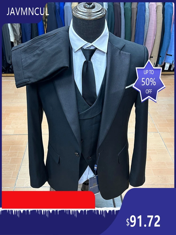Men's Slim Fit Suit Set Business Formal Wear Fashion Blazer Pants Outfit for Wedding Office Party
Men's Slim Fit Suit Set Business Formal Wear Fashion Blazer Pants Outfit for Wedding Office Party
