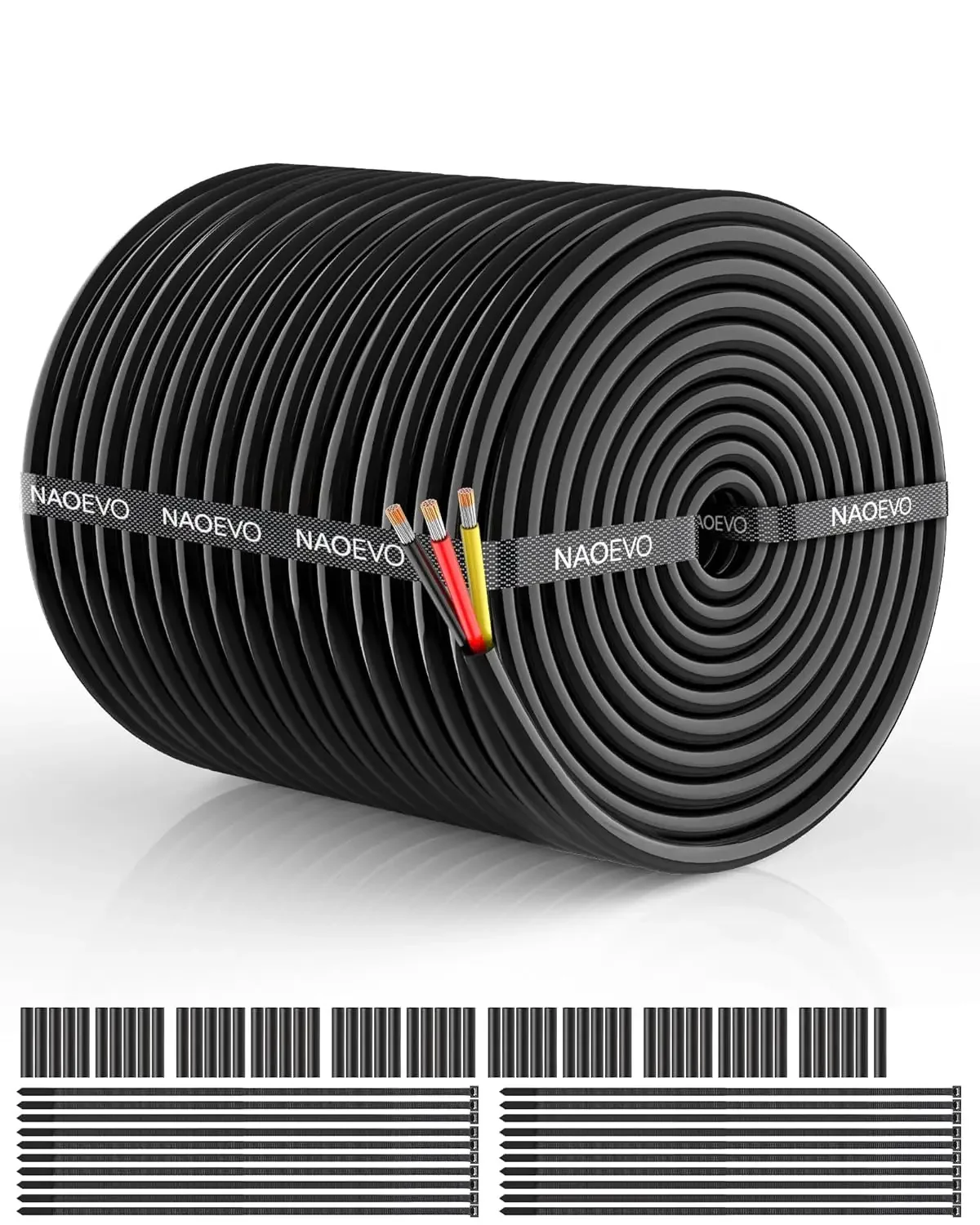 16 Gauge Wire 3 Conductor Electrical Wire, 16 AWG Stranded PVC Cord, 12V Low Voltage/Tinned Copper/Flexible Cable for Automotive
16 Gauge Wire 3 Conductor Electrical Wire, 16 AWG Stranded PVC Cord, 12V Low Voltage/Tinned Copper/Flexible Cable for Automotive