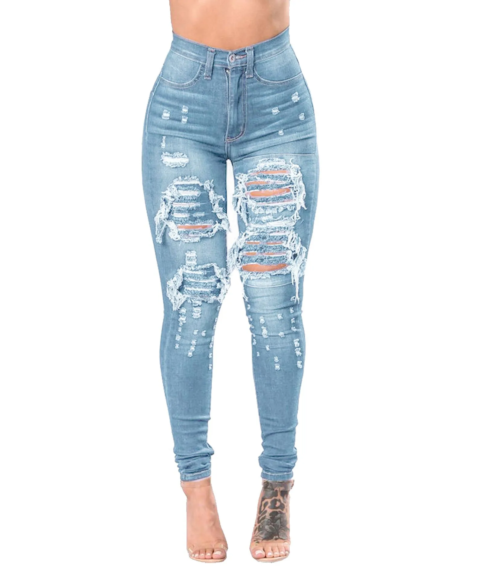 2026 Hole Jeans Women Denim Pencil Pants Ripped High Waist Distressed Washed Skinny Stretch Streetwear Ankle Length Trousers
2026 Hole Jeans Women Denim Pencil Pants Ripped High Waist Distressed Washed Skinny Stretch Streetwear Ankle Length Trousers