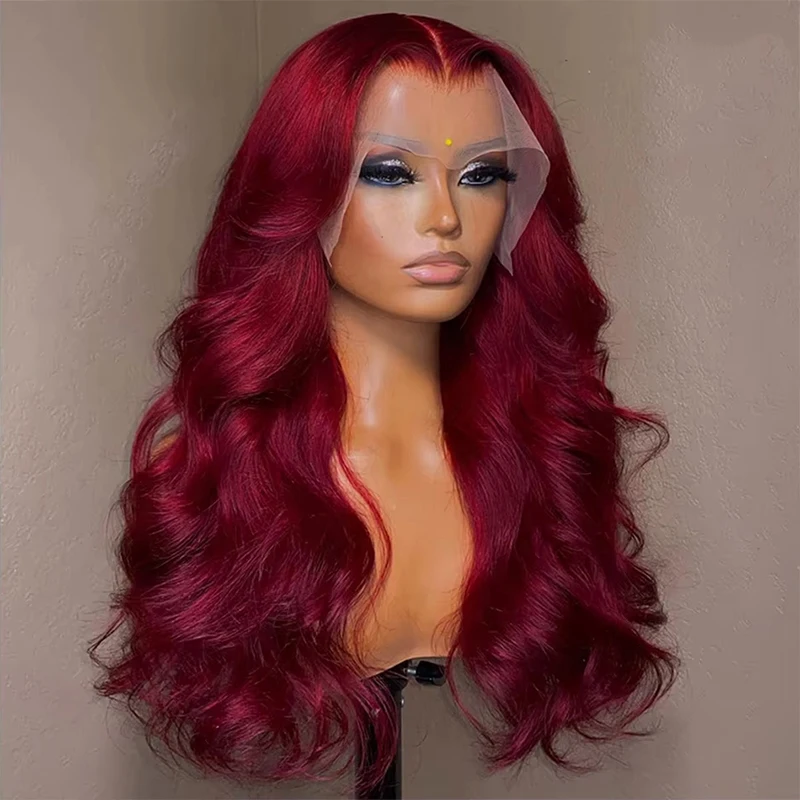 Burgundy 99J Body Wave 13x4 HD Transparent lace wigs 30 32 inch lace front human hair Brazilian Colored For Black Women wig
Burgundy 99J Body Wave 13x4 HD Transparent lace wigs 30 32 inch lace front human hair Brazilian Colored For Black Women wig