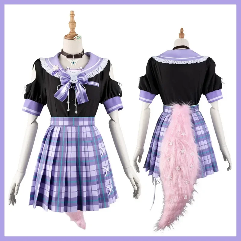 2025 new Japanese Purple Lattice Sexy JK School Uniform Skirt Woman Virtual YouTuber Hakui Koyori Cosplay Costume Hololive Wig
2025 new Japanese Purple Lattice Sexy JK School Uniform Skirt Woman Virtual YouTuber Hakui Koyori Cosplay Costume Hololive Wig