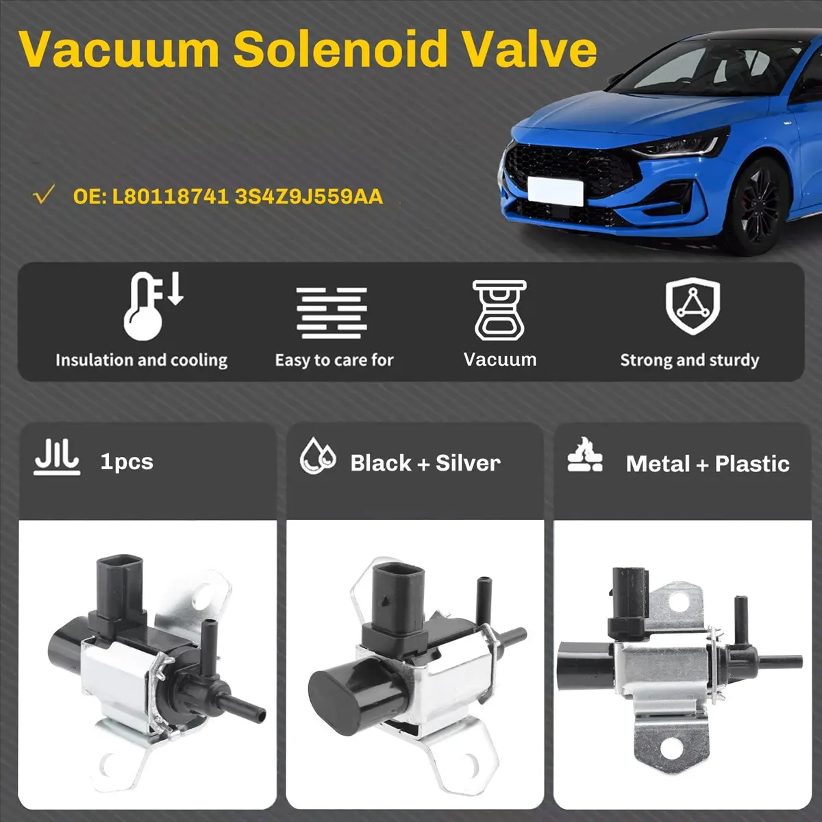 #81C Automotive Parts & Accessories,Vacuum Solenoid Valve Intake Manifold Runner Control for Mazda 6 (black&silver)
#81C Automotive Parts & Accessories,Vacuum Solenoid Valve Intake Manifold Runner Control for Mazda 6 (black&silver)